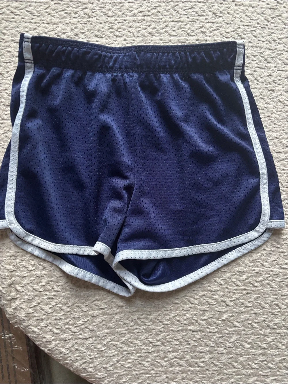 Justice Black and Navy Mesh Athletic Shorts Set